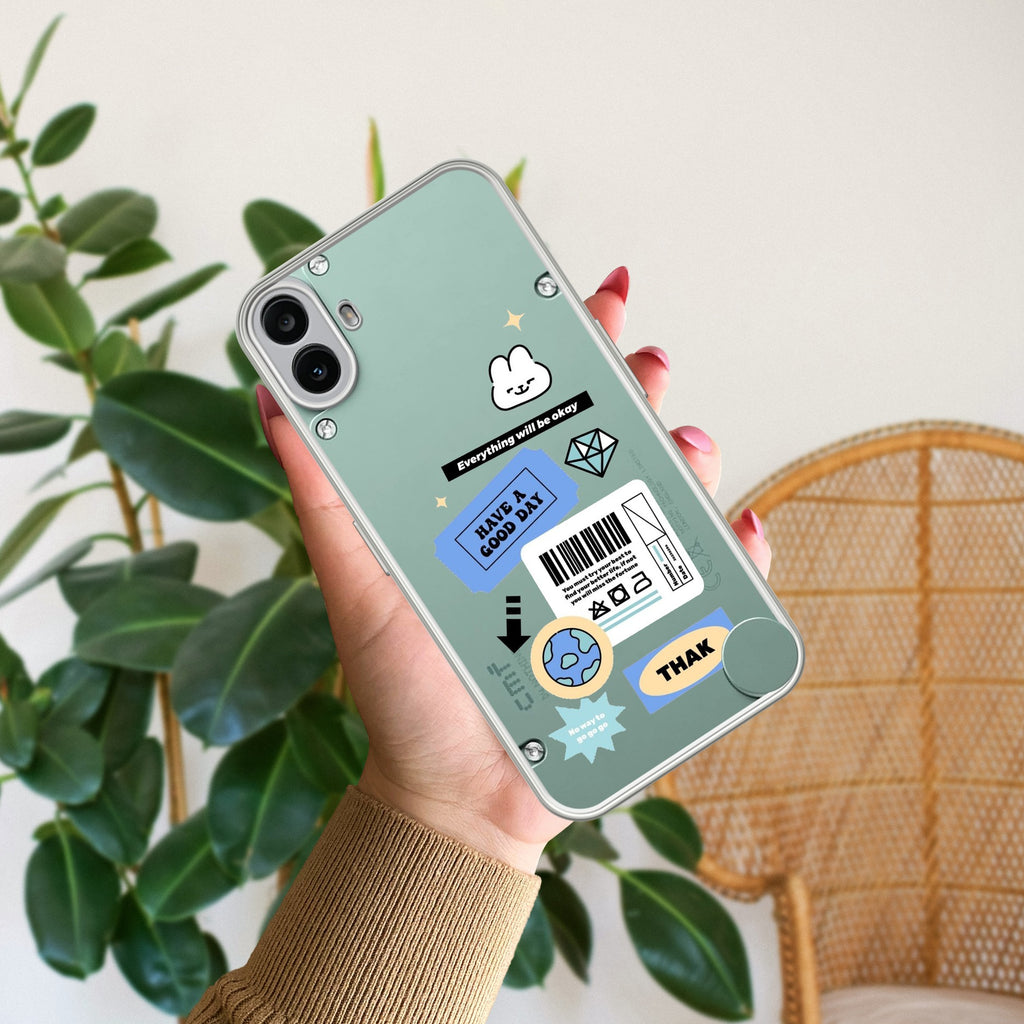 Ticket to Happiness Anti Yellow Case For CMF Nothing Phone 1 5G