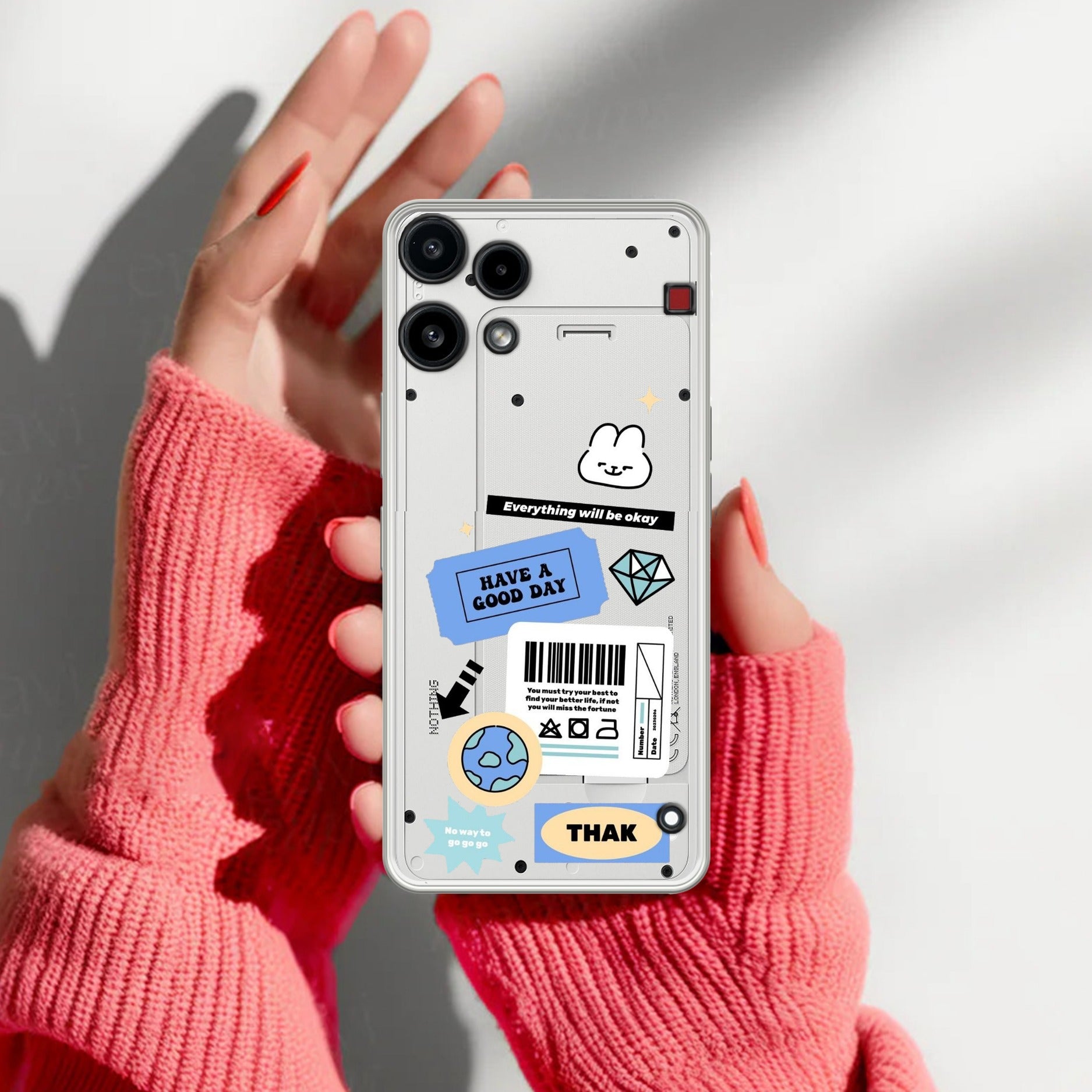 Ticket to Happiness Anti Yellow Case For Nothing Phone 3a Lite 5G