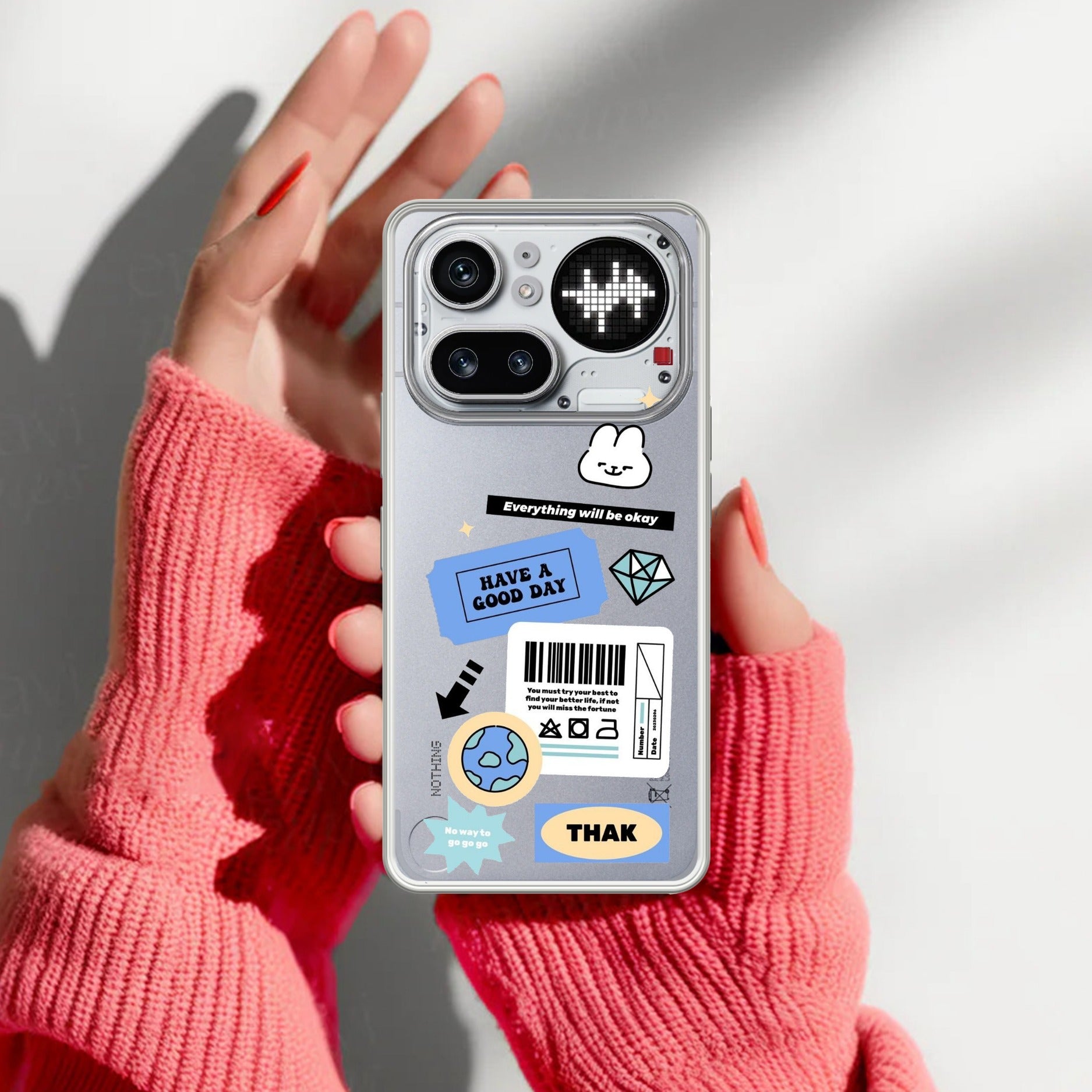 Ticket to Happiness Transparent Silicon Case For Nothing Phone 4A Pro 5G