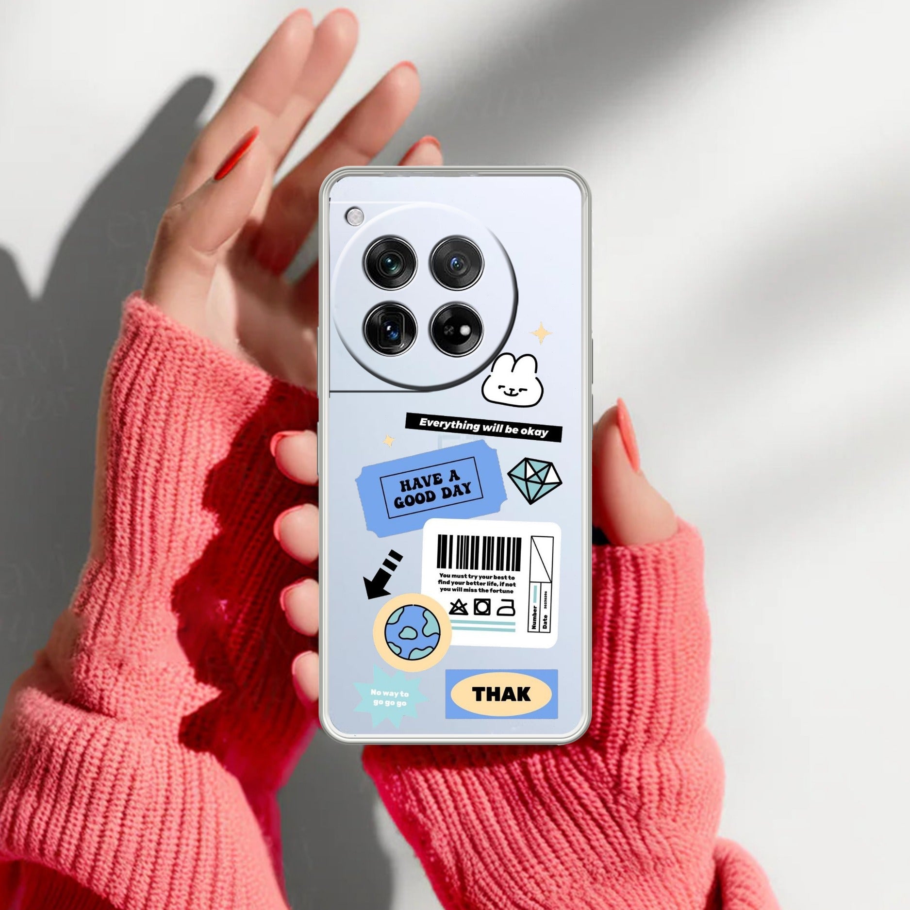 Ticket to Happiness Transparent Silicon Case For OnePlus