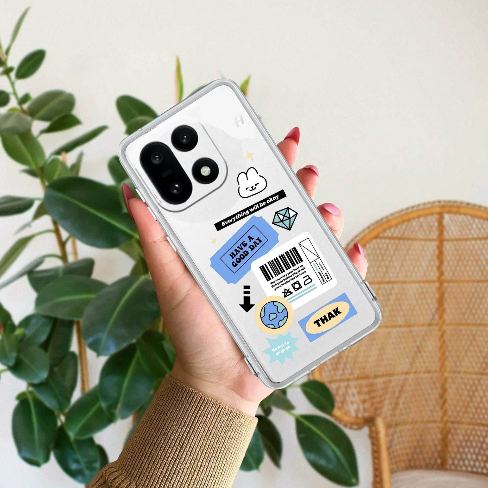 Ticket to Happiness Transparent Silicon Case For OnePlus
