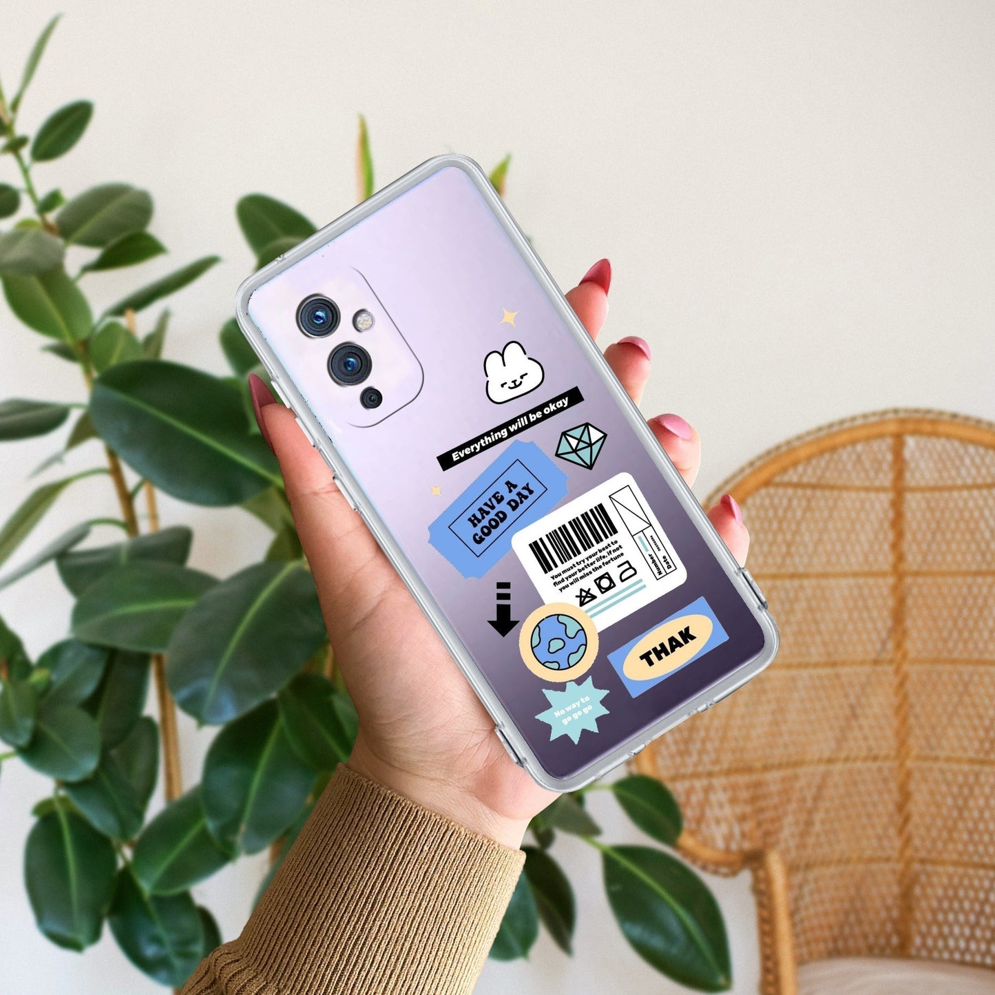 Ticket to Happiness Transparent Silicon Case For OnePlus