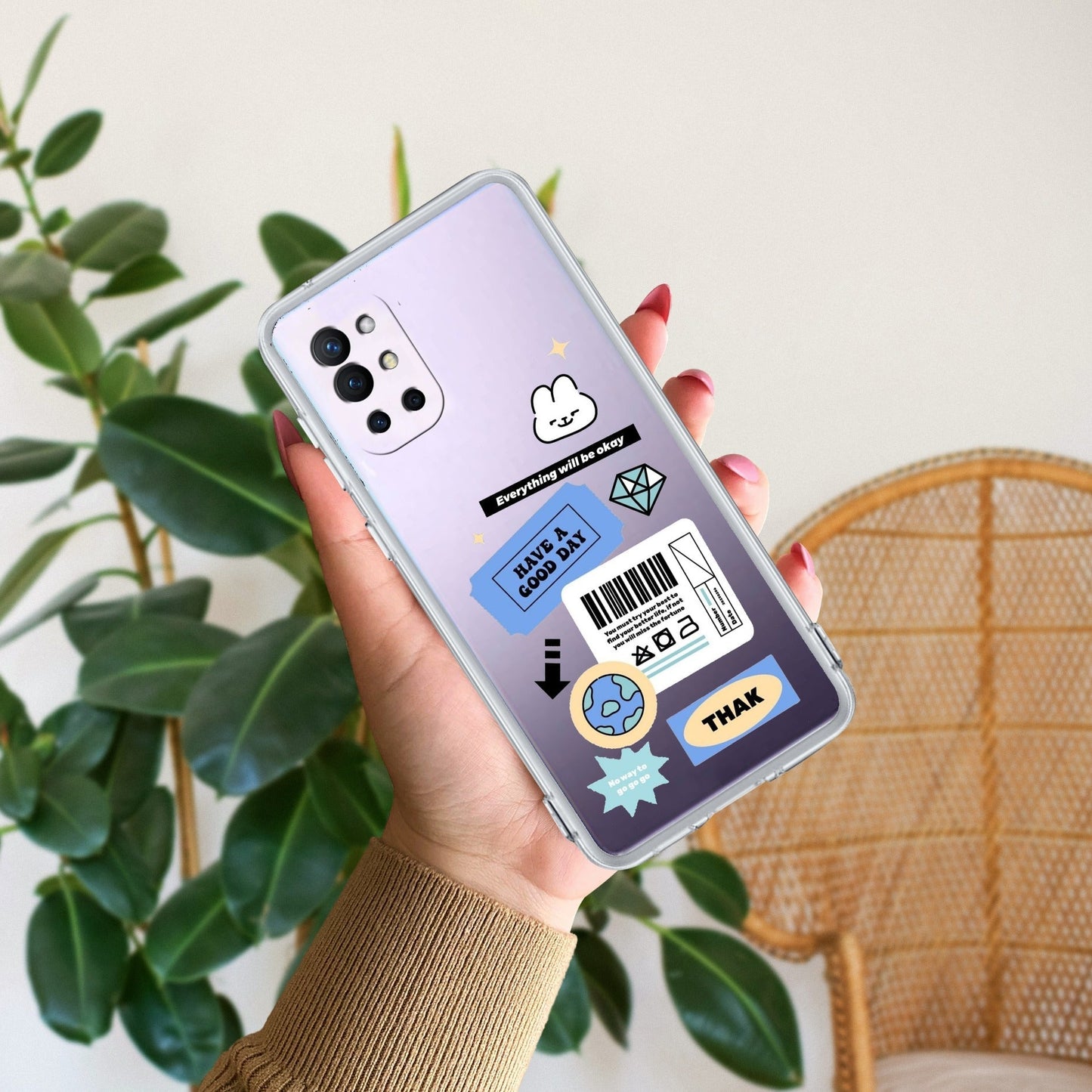 Ticket to Happiness Transparent Silicon Case For OnePlus