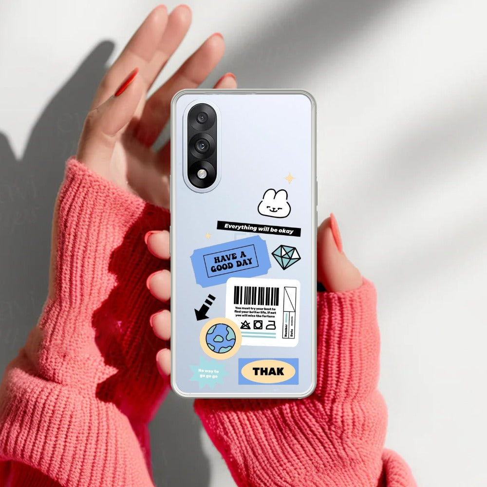 Ticket to Happiness Transparent Silicon Case For OnePlus