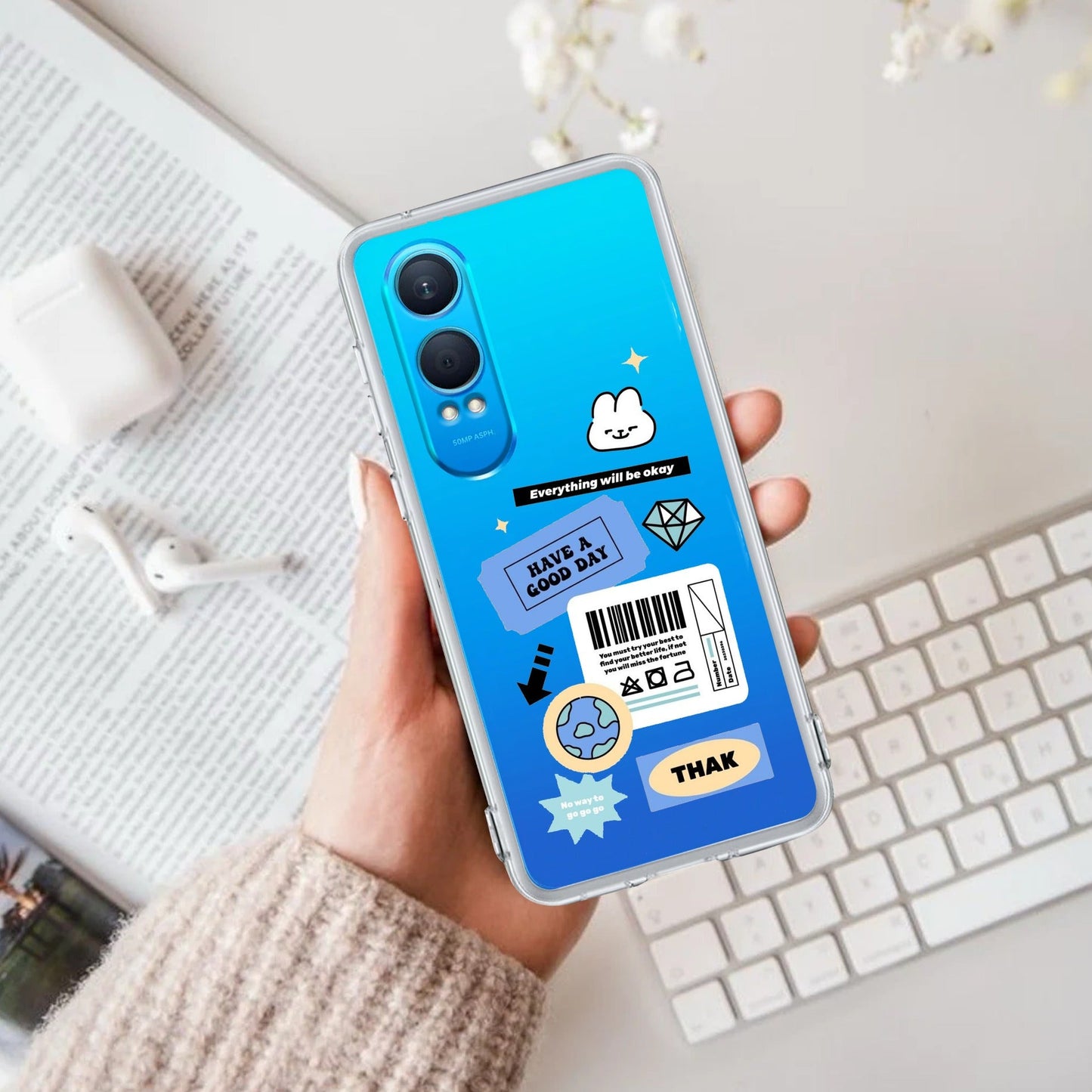 Ticket to Happiness Transparent Silicon Case For OnePlus