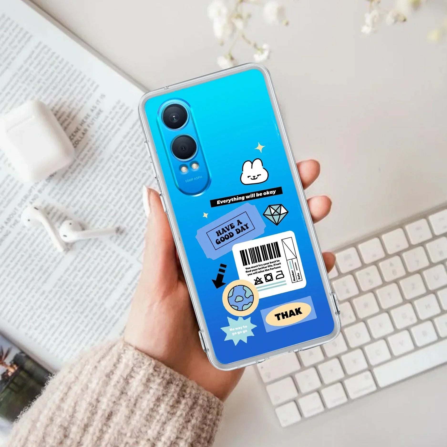 Ticket to Happiness Transparent Silicon Case For OnePlus - ShopOnCliQ