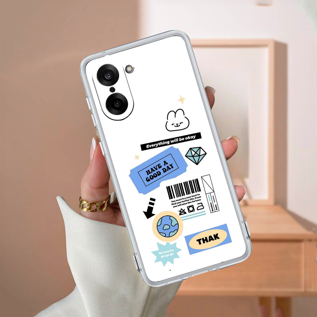 Ticket to Happiness Transparent Silicon Case For OnePlus Nord CE5 5G