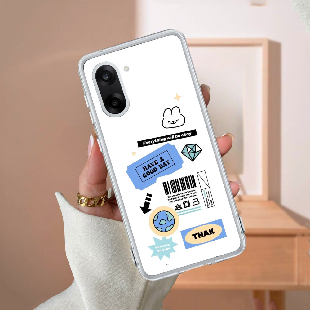 Ticket to Happiness Transparent Silicon Case For OnePlus