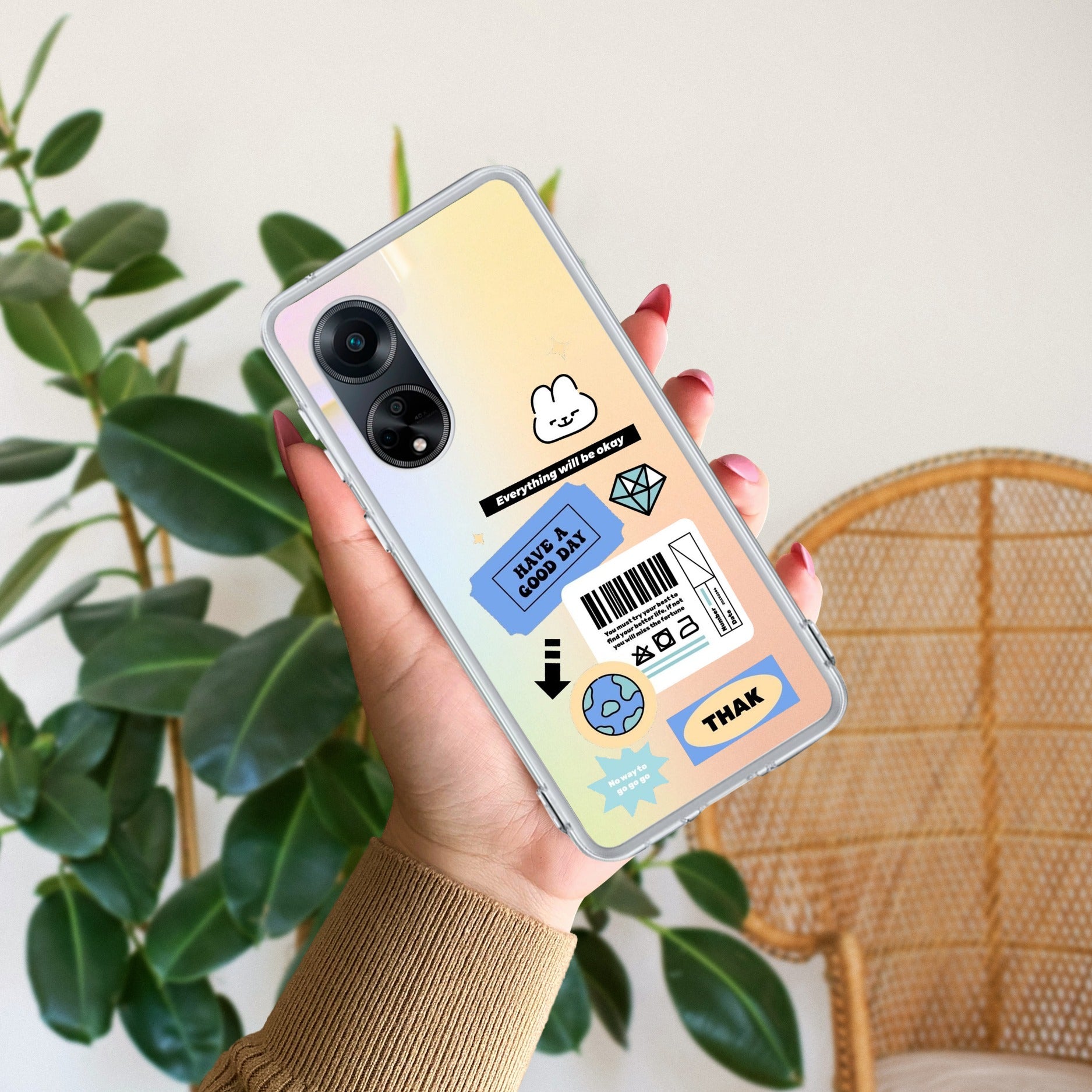 Ticket to Happiness Anti Yellow Case For Oppo F23 5G