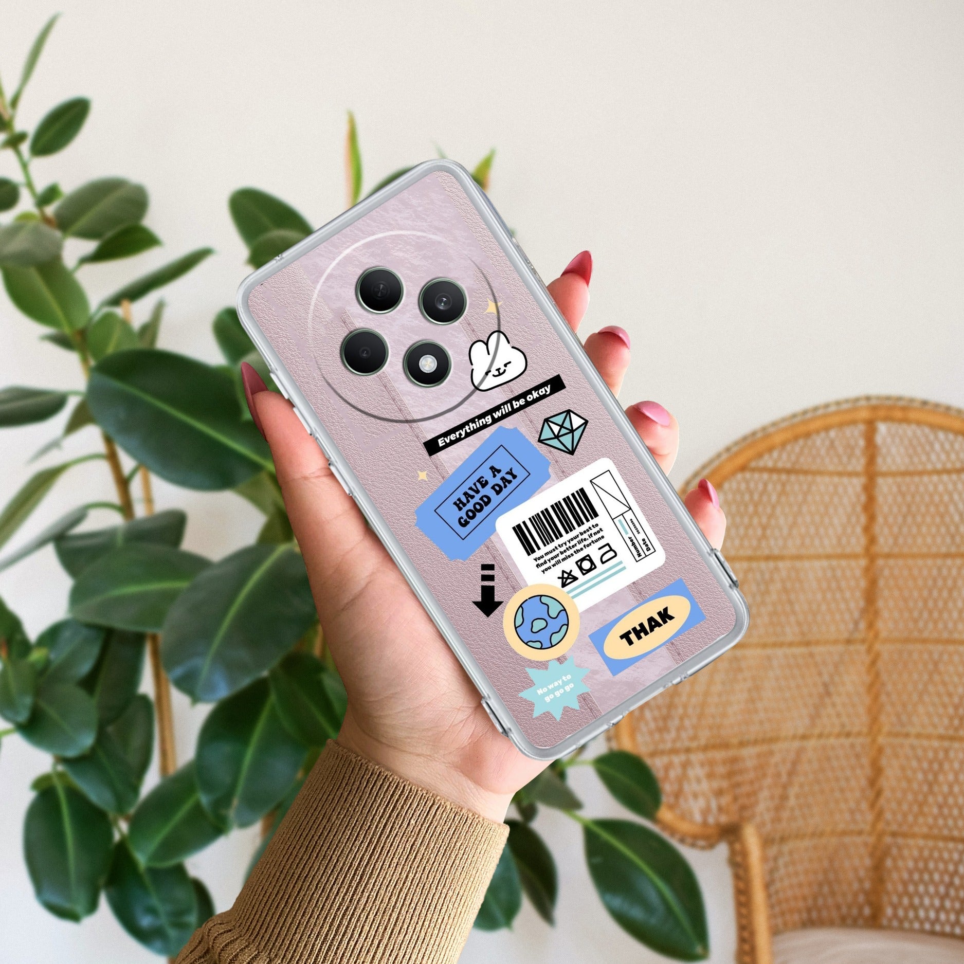 Ticket to Happiness Anti Yellow Case For Oppo F27 5G