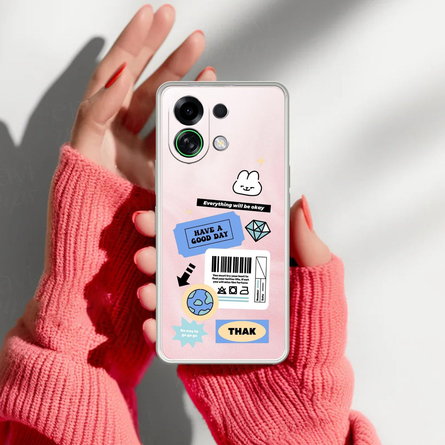 Ticket to Happiness Transparent Silicon Case For Oppo