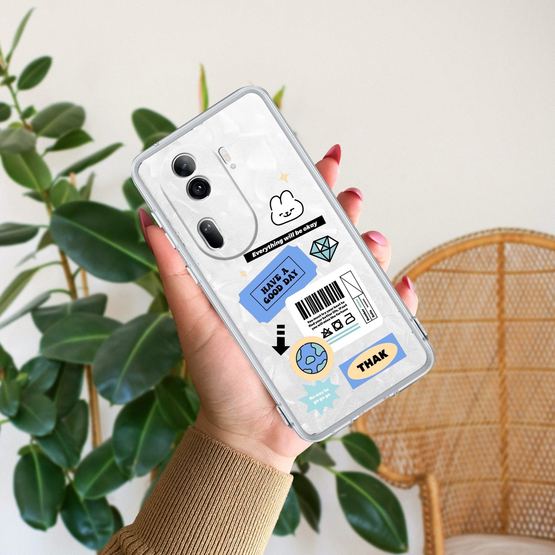 Ticket to Happiness Transparent Silicon Case For Oppo Reno 11 Pro 5G