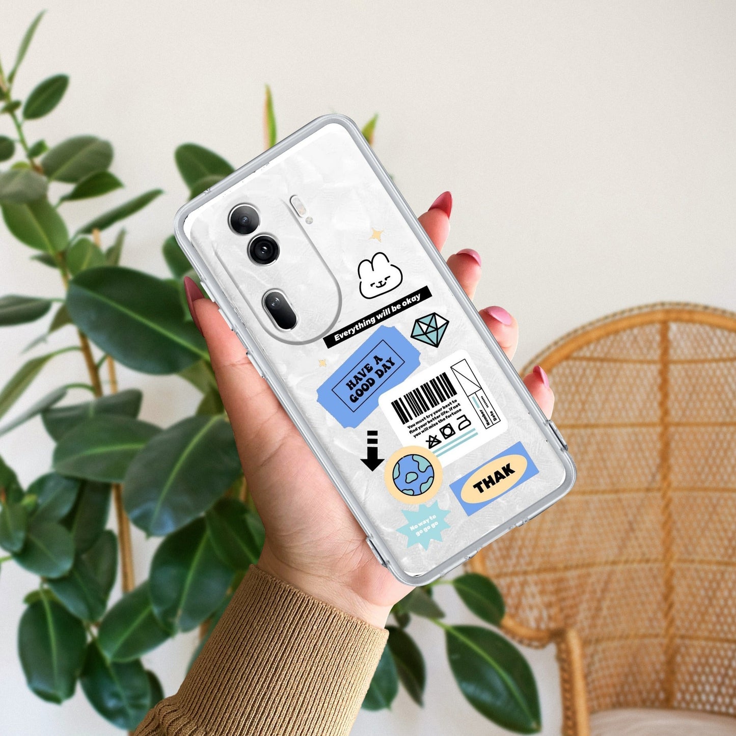 Ticket to Happiness Transparent Silicon Case For Oppo