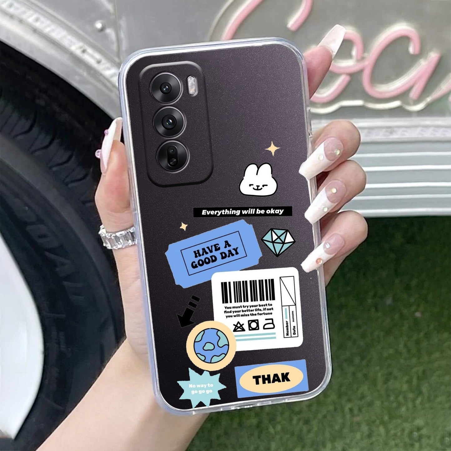 Ticket to Happiness Transparent Silicon Case For Oppo