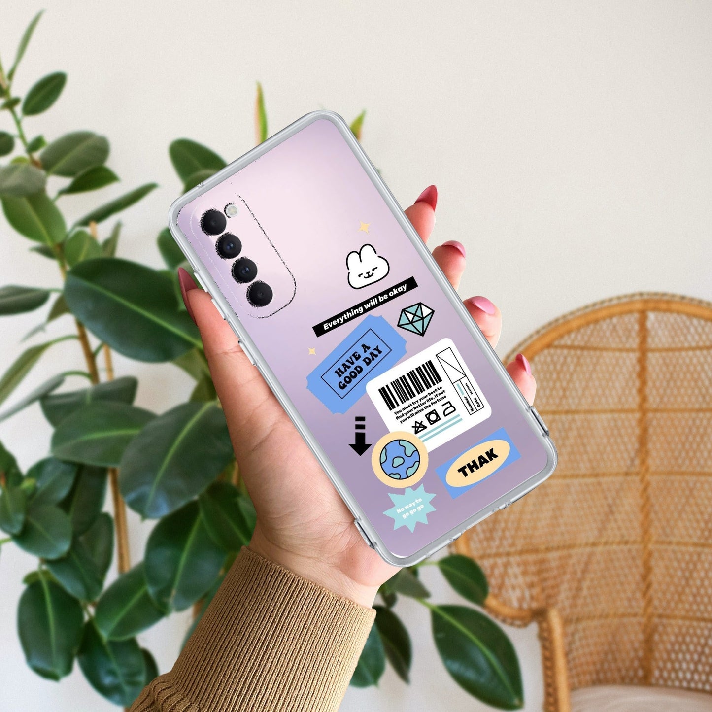 Ticket to Happiness Transparent Silicon Case For Oppo