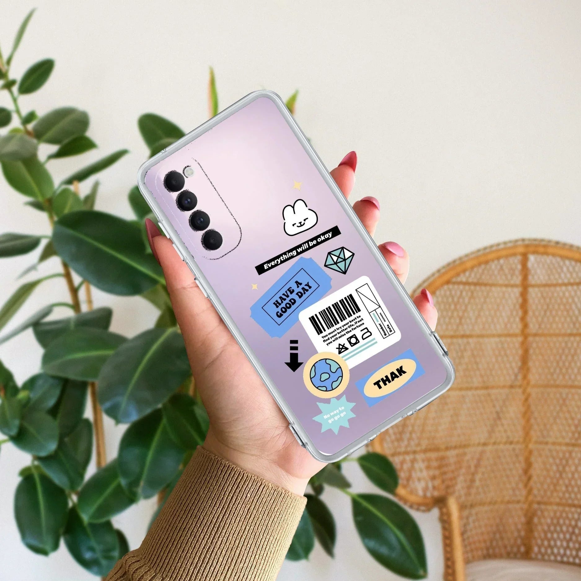 Ticket to Happiness Anti Yellow Case For Oppo Reno 4 Pro