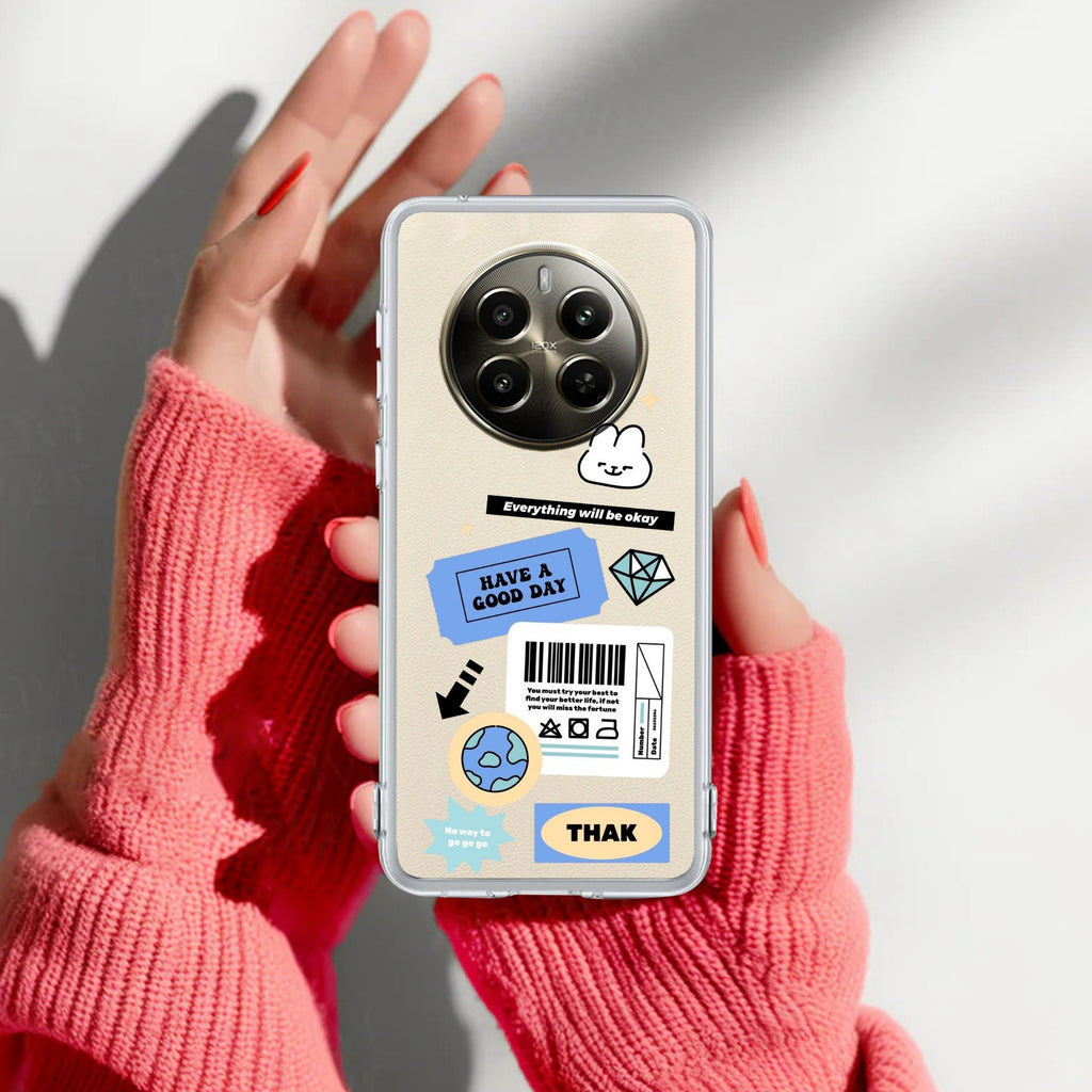 Ticket to Happiness Transparent Silicon Case For Realme GT 7T 5G