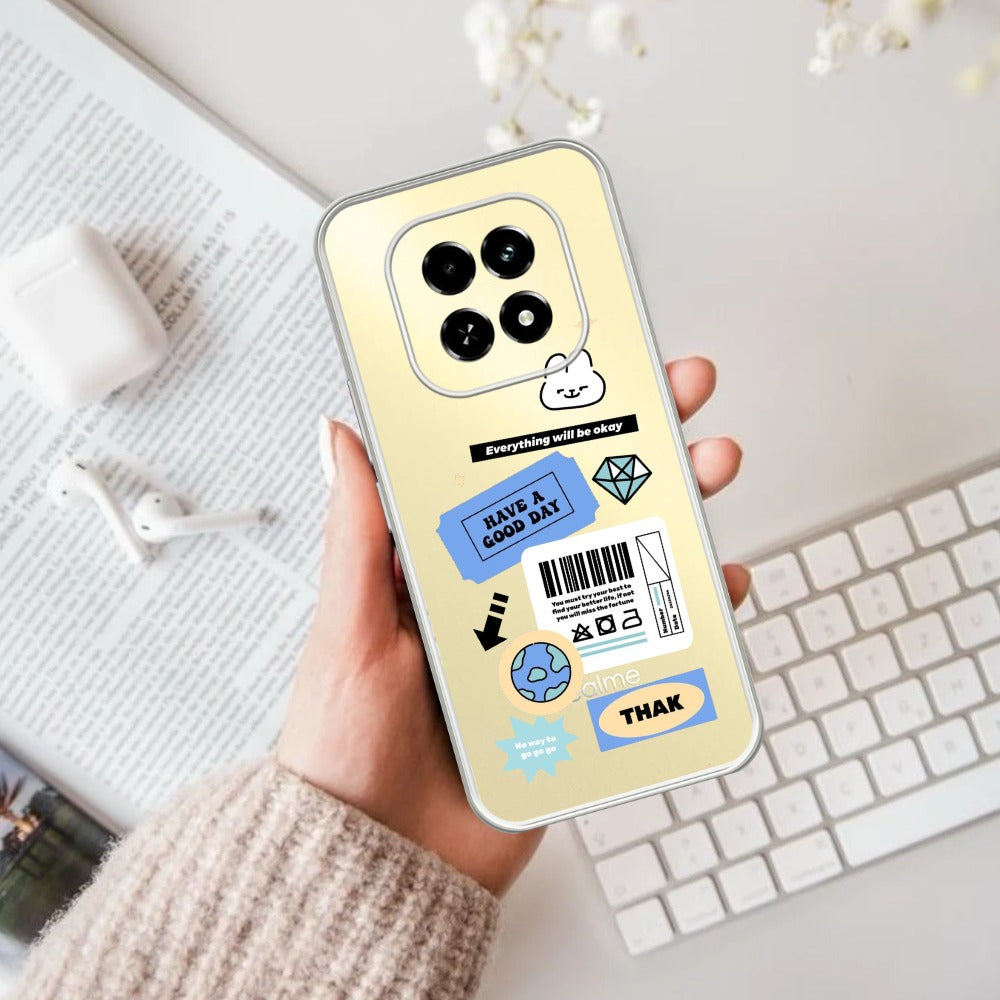 Ticket to Happiness Transparent Silicon Case For Oppo