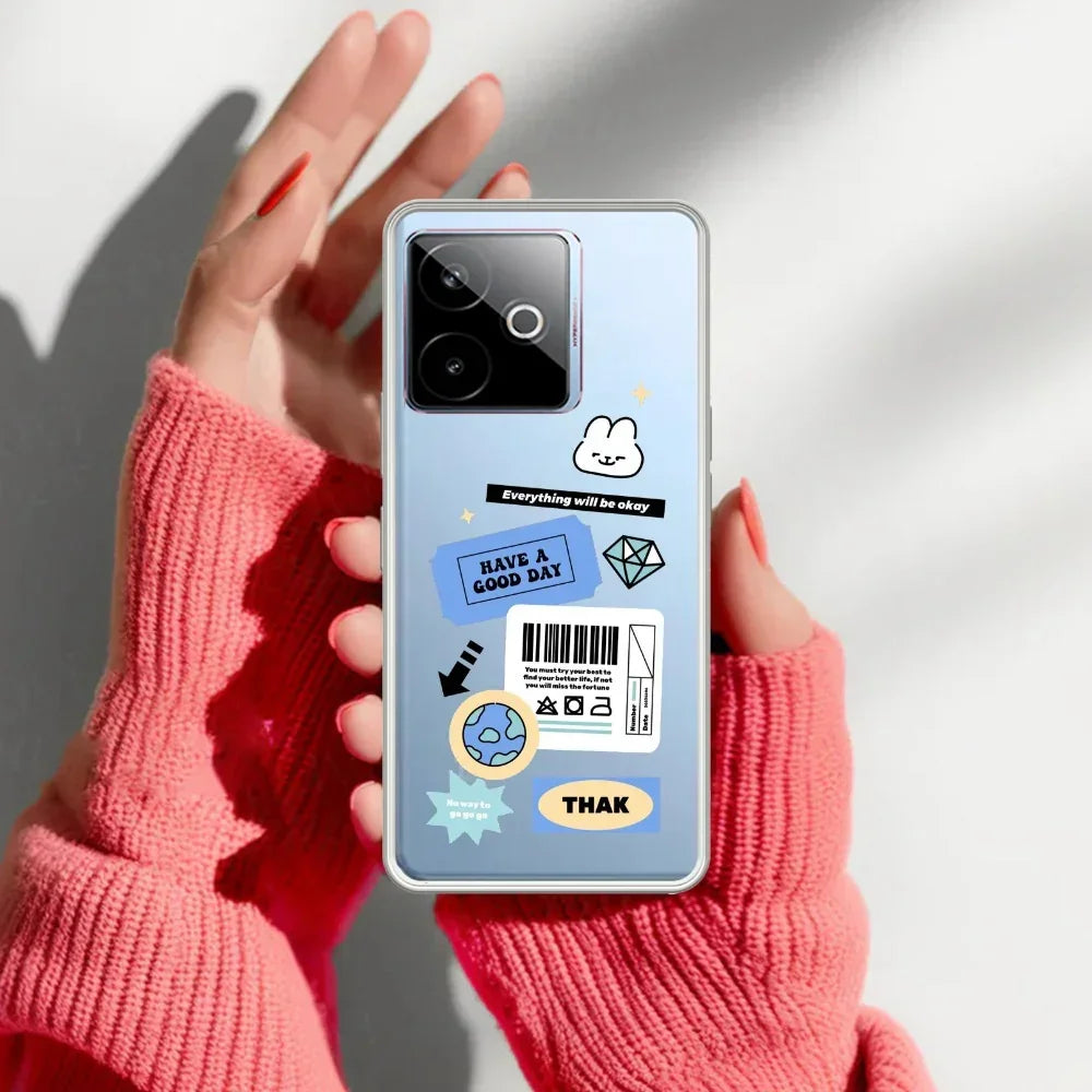 Ticket to Happiness Transparent Silicon Case For Realme P1 5G