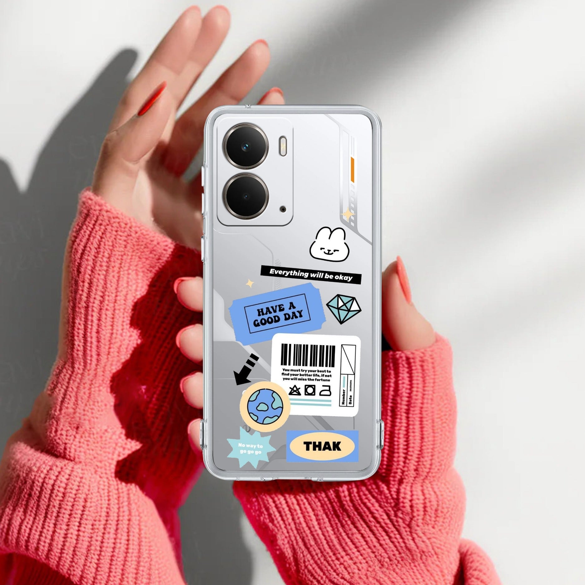 Ticket to Happiness Anti Yelllow Case For Realme P3 5G
