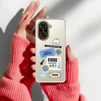 Ticket to Happiness Transparent Silicon Case For Redmi 13 5G