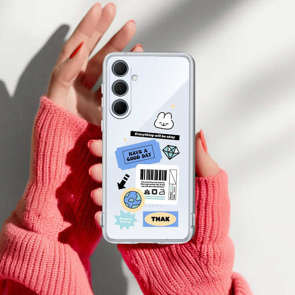 Ticket to Happiness Transparent Silicon Case For Samsung