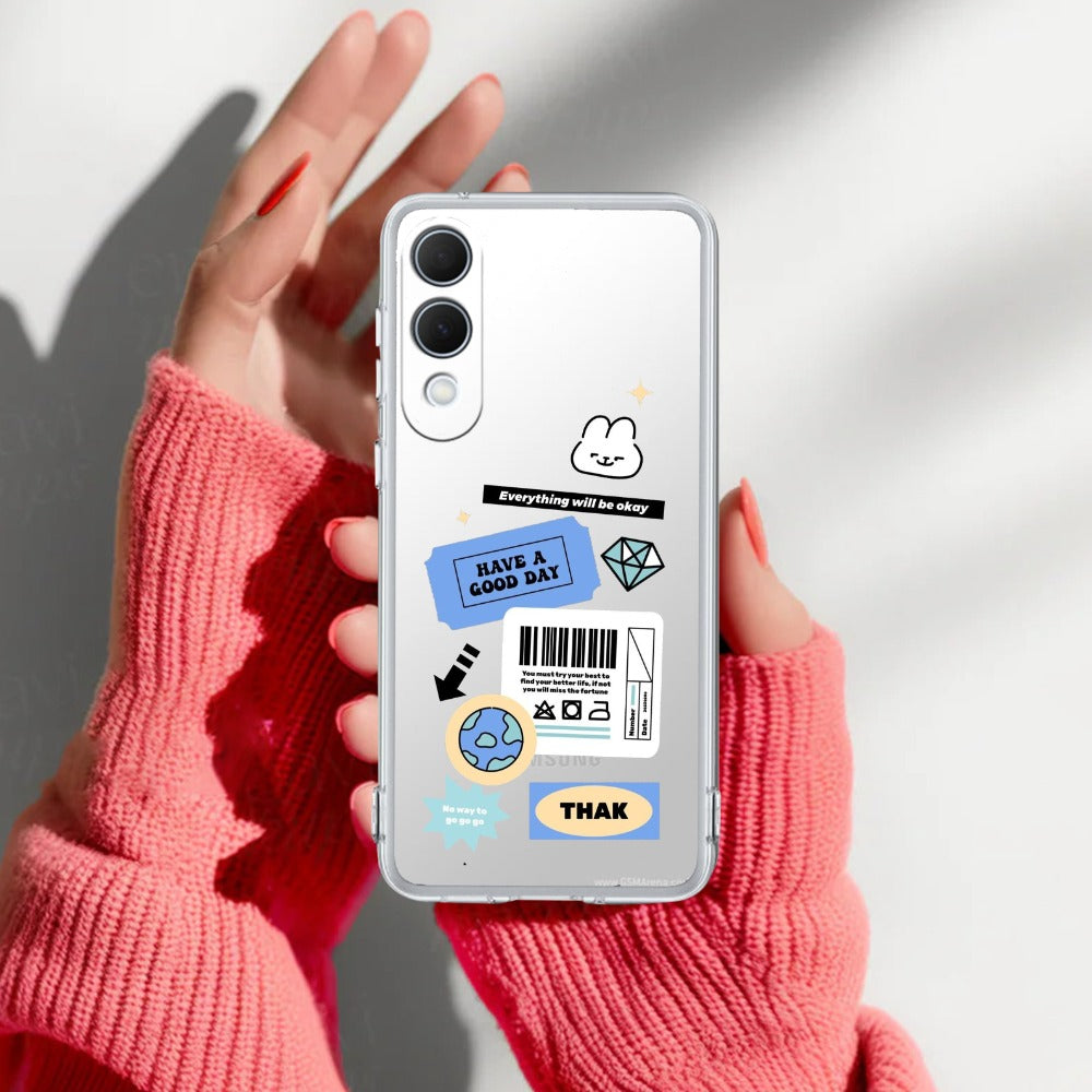 Ticket to Happiness Transparent Silicon Case For Samsung