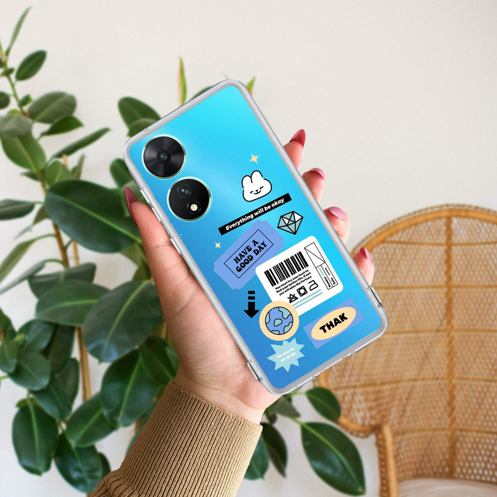 Ticket to Happiness Transparent Silicon Case For Vivo T2 5G