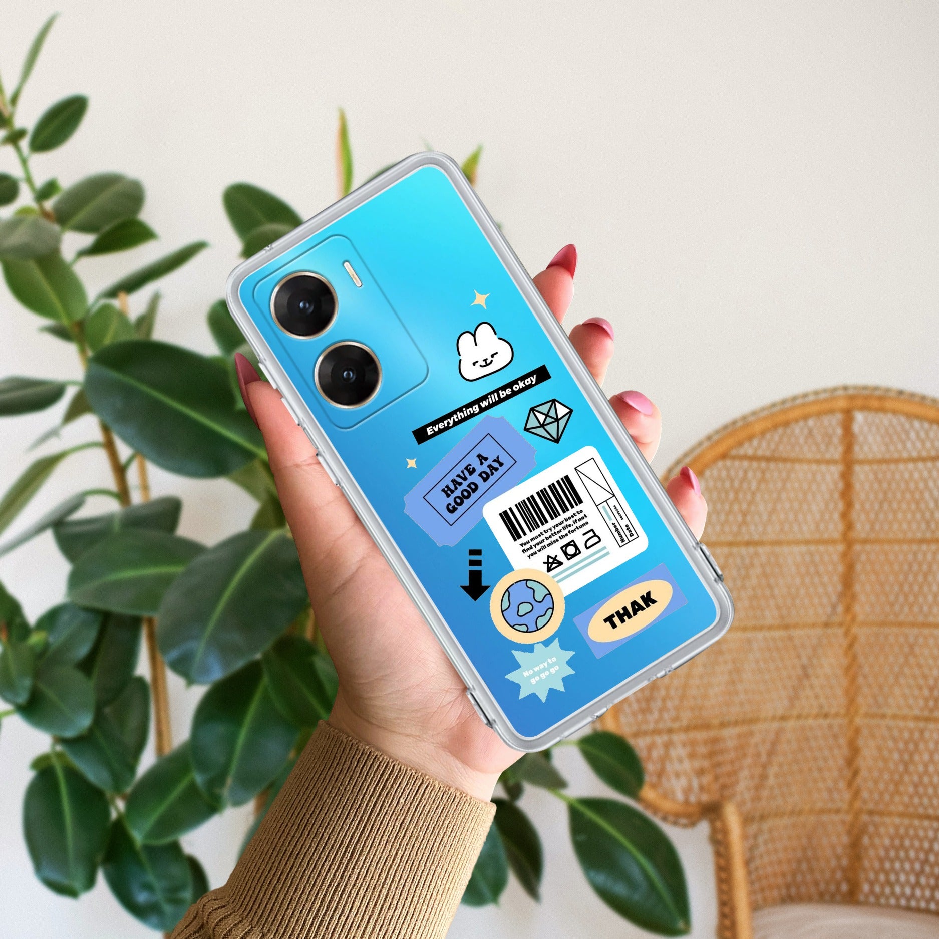 Ticket to Happiness Transparent Silicon Case For Vivo V29E 5G