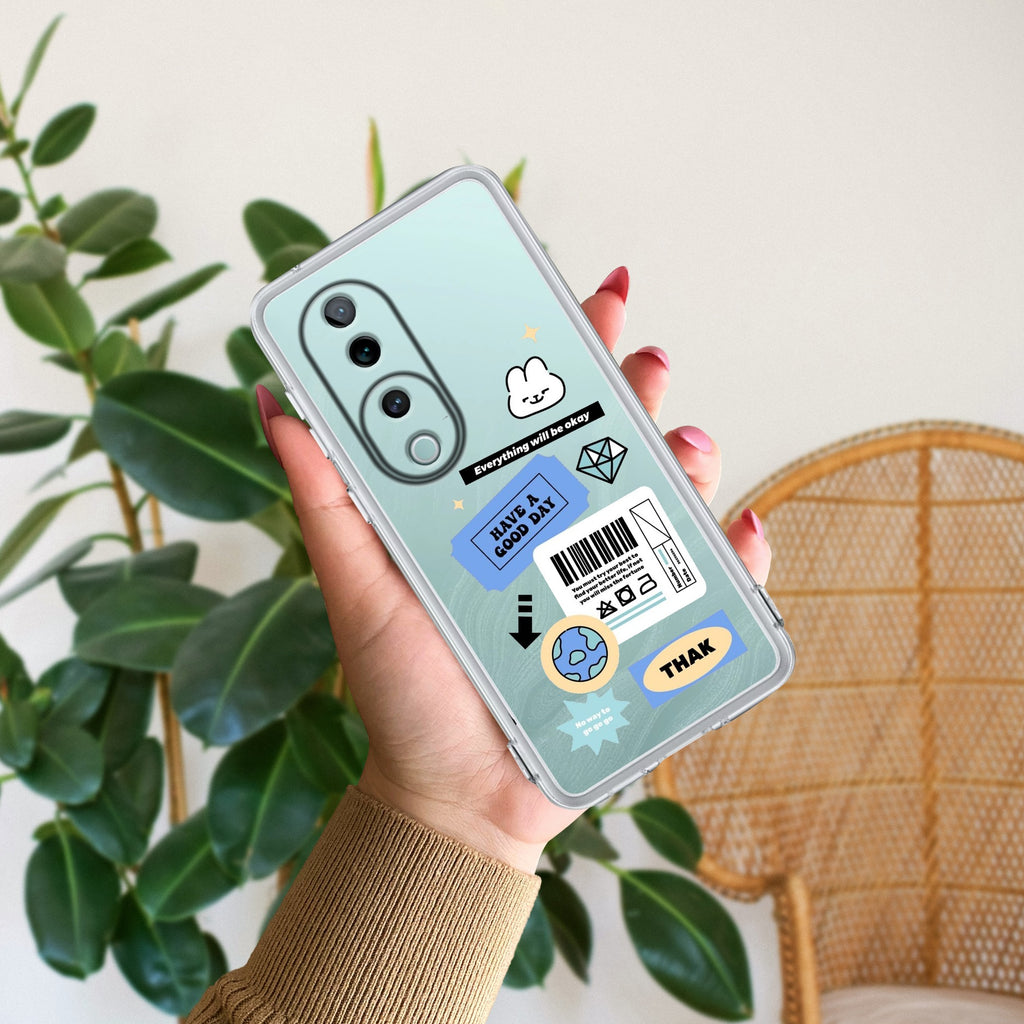 Ticket to Happiness Anti Yellow Case For Vivo V40 Pro 5G