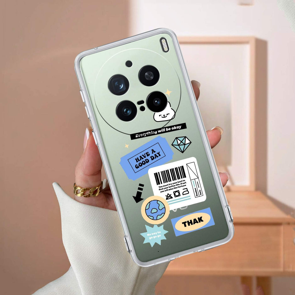 Ticket to Happiness Transparent Silicon Case For Vivo X200 Pro 5G