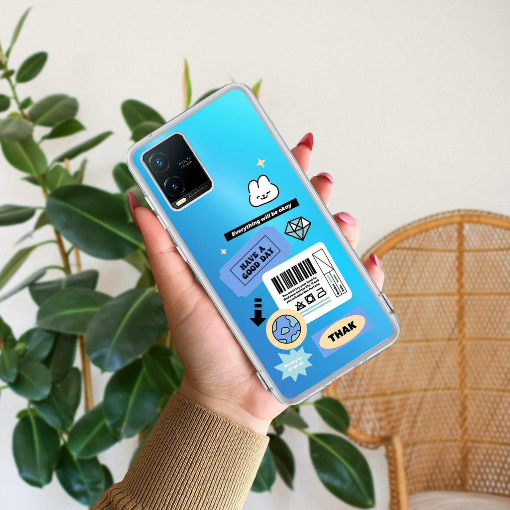 Ticket to Happiness Anti Yellow Case For Vivo Y21 / Vivo Y21A / Vivo Y21E /Vivo Y21S/ Vivo Y21T