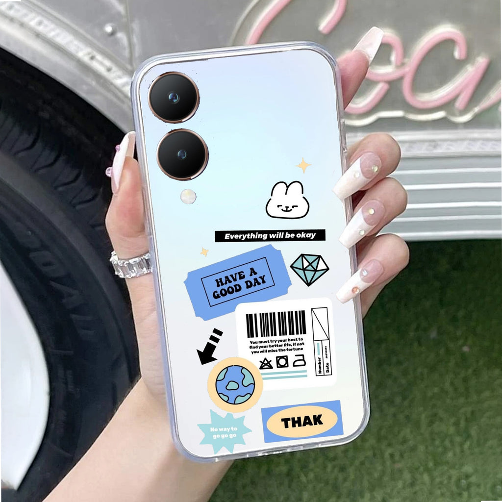 Ticket to Happiness Anti Yellow Case For Vivo Y28 5G
