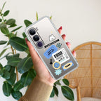 Ticket to Happiness Transparent Silicon Case For Vivo V50 5G
