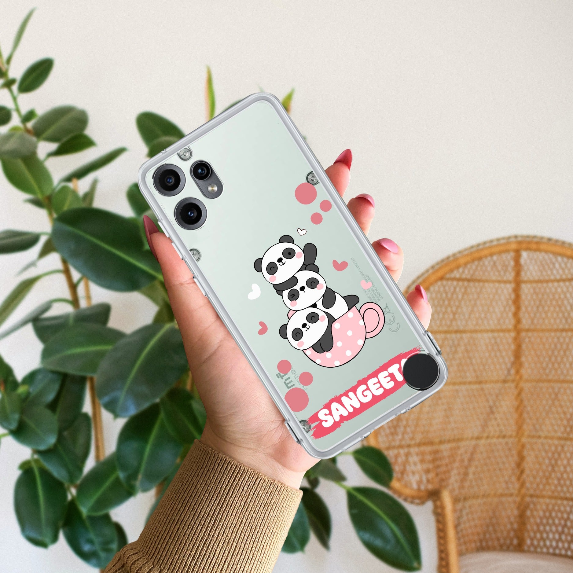 Tino Panda Customize Anti Yellow Case For CMF by Nothing Phone 2 Pro
