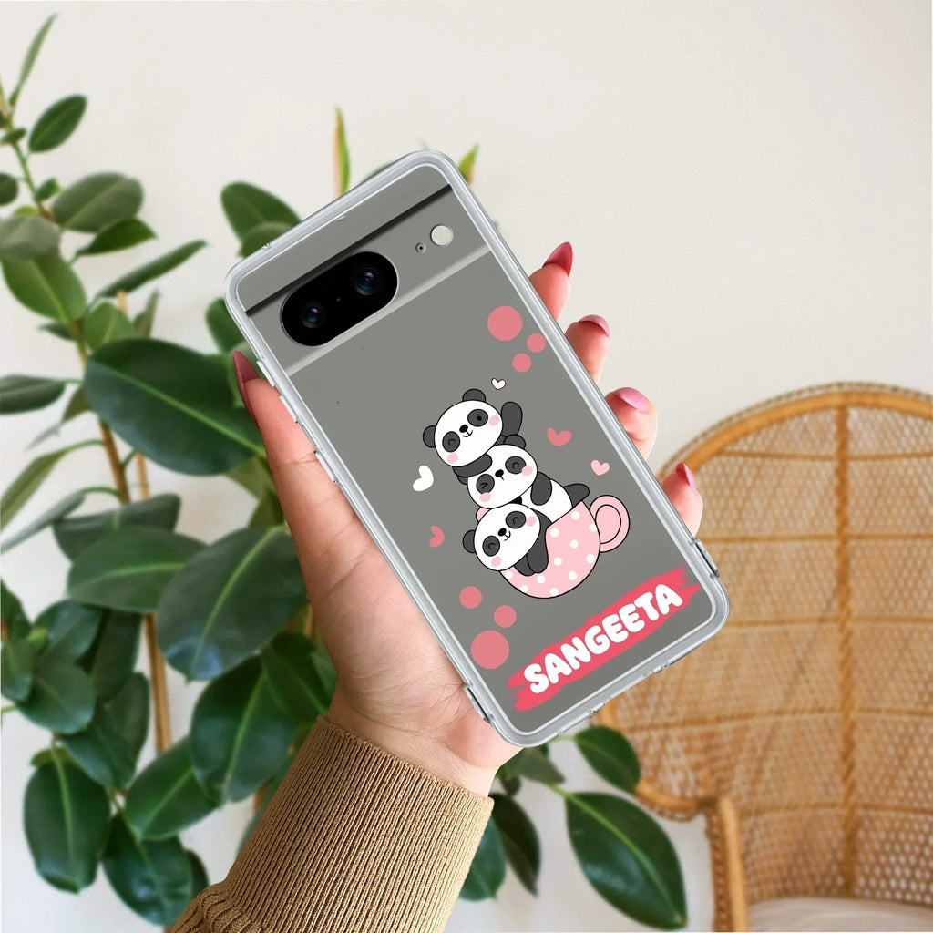 Tino Panda Customize Anti Yellow Case For Google Pixel 8 5G