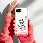 Tino Panda Customize Anti Yellow Clear Case For iPhone 17e