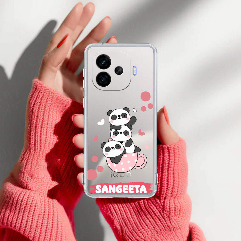 Tino Panda Customize Transparent Silicon Case For iQOO Neo 10R 5G