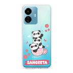 Tino Panda Customize Transparent Silicon Case For iQOO Z6 Lite 5G