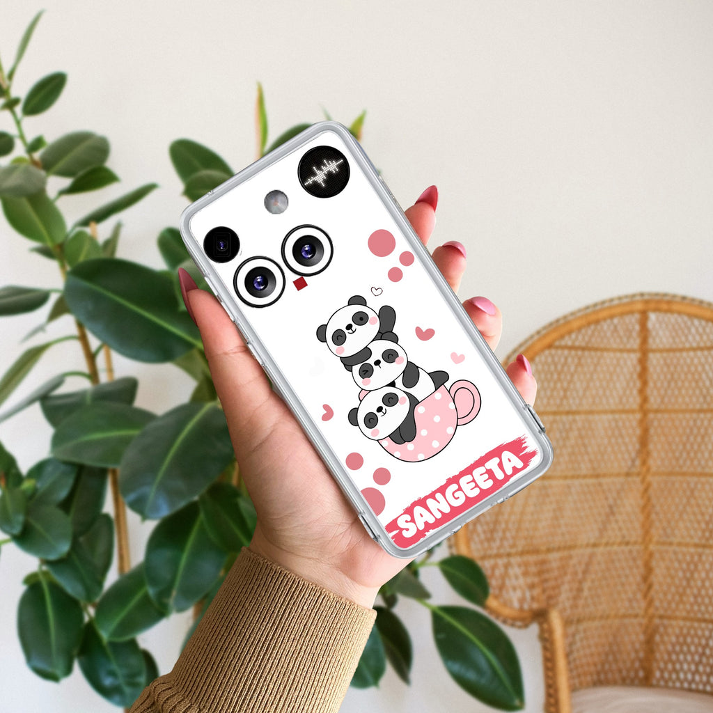 Tino Panda Customize Anti Yellow Case For Nothing Phone 3