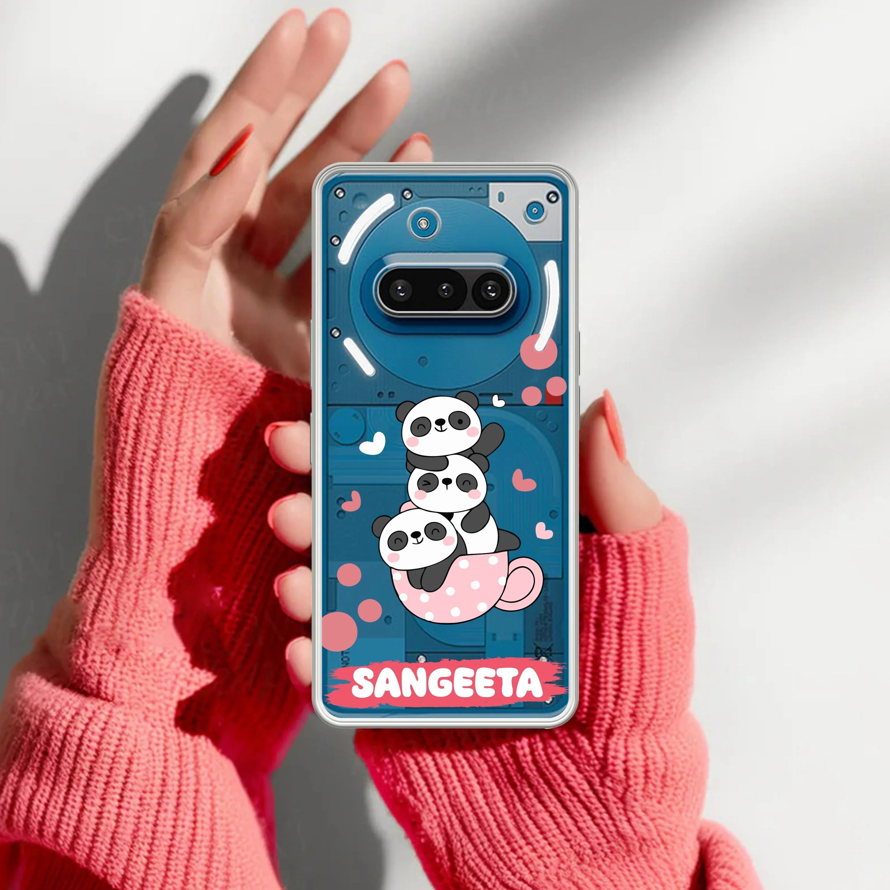 Tino Panda Customize Transparent Silicon Case For Nothing - ShopOnCliQ