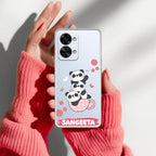 Tino Panda Customize Transparent Silicon Case For OnePlus Nord 2T 5G