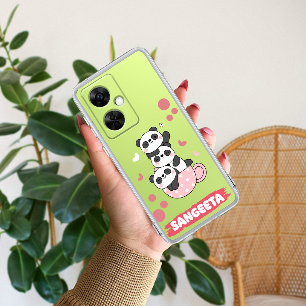 Tino Panda Customize Anti Yellow Case For OnePlus Nord CE 3 5G