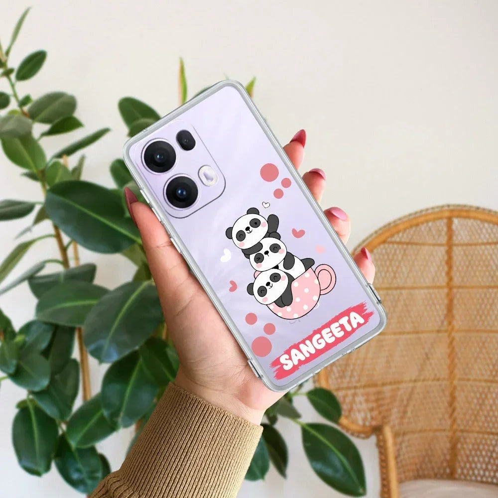 Tino Panda Customize Anti Yellow Case For Oppo Reno 13 Pro 5G