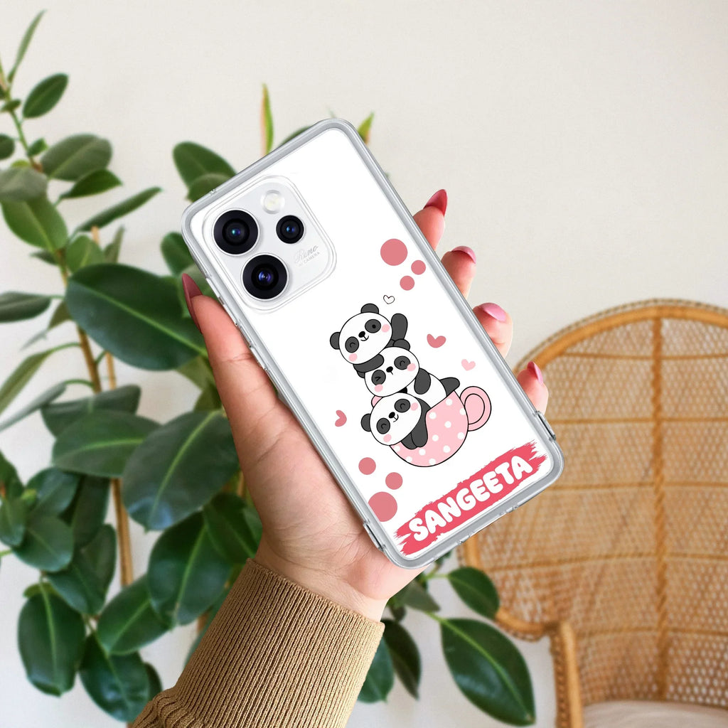Tino Panda Customize Anti Yellow Case For Oppo Reno 15 Pro Mini 5G