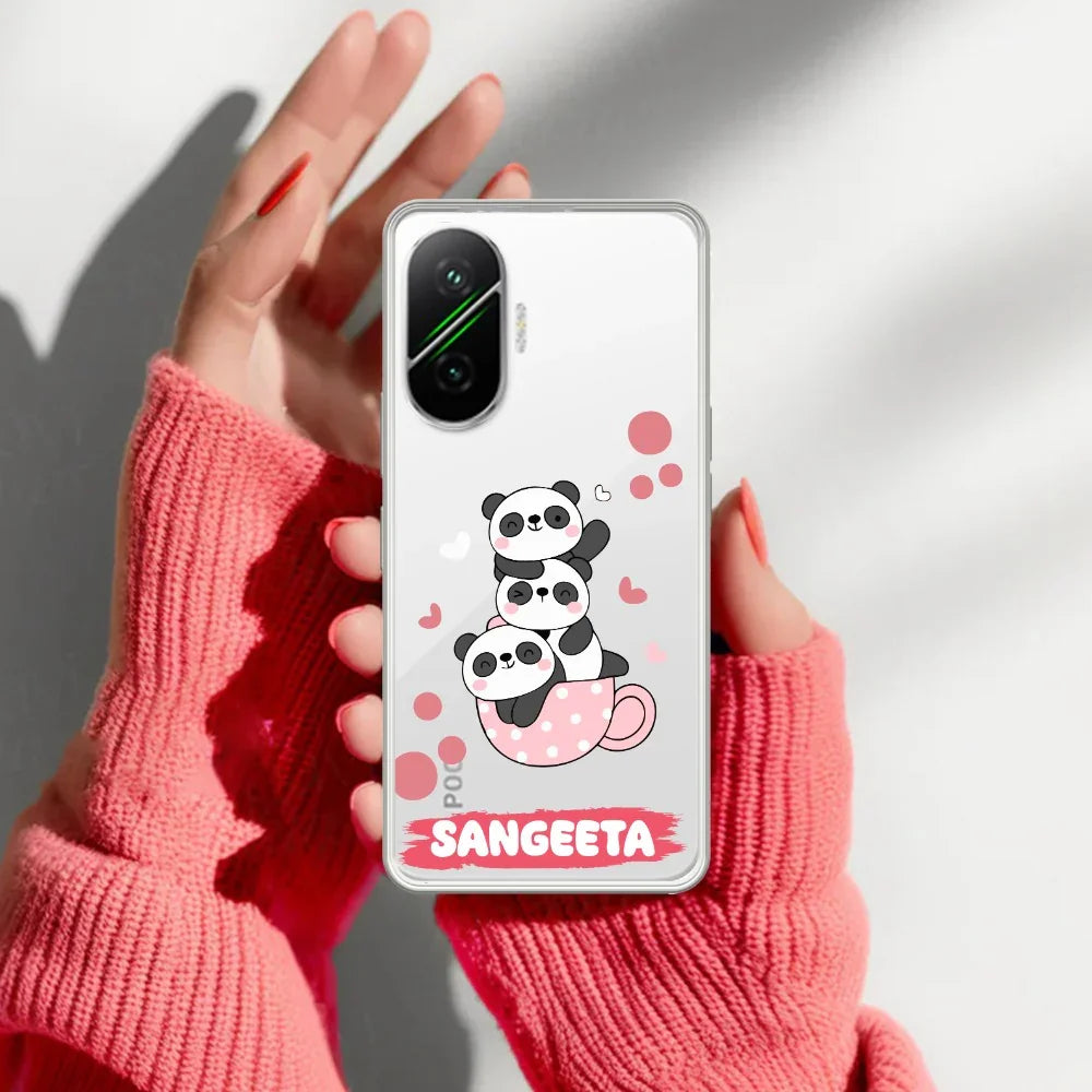 Tino Panda Customize Transparent Silicon Case For Poco - ShopOnCliQ