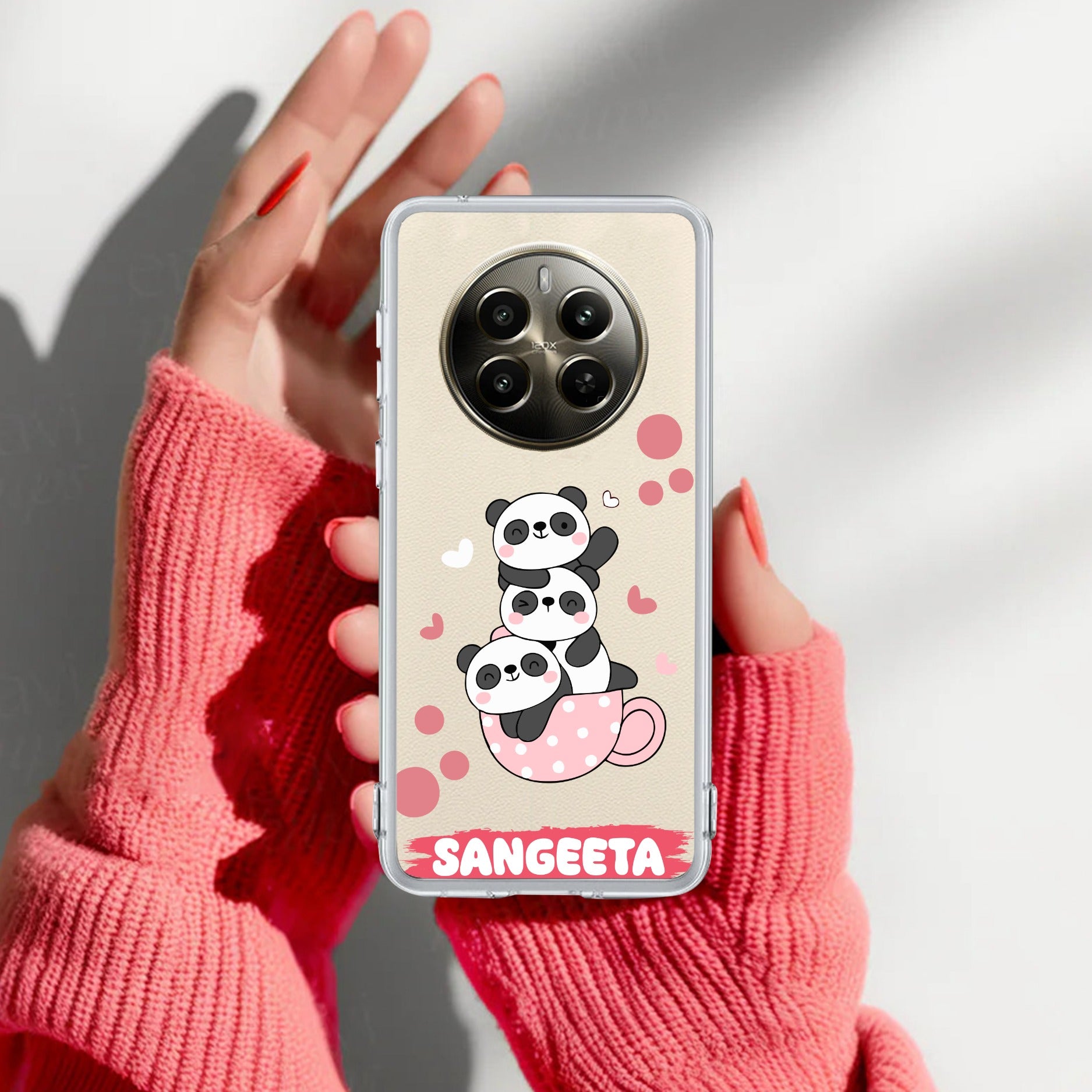 Tino Panda Customize Anti Yelllow Case For Realme P1 Pro 5G