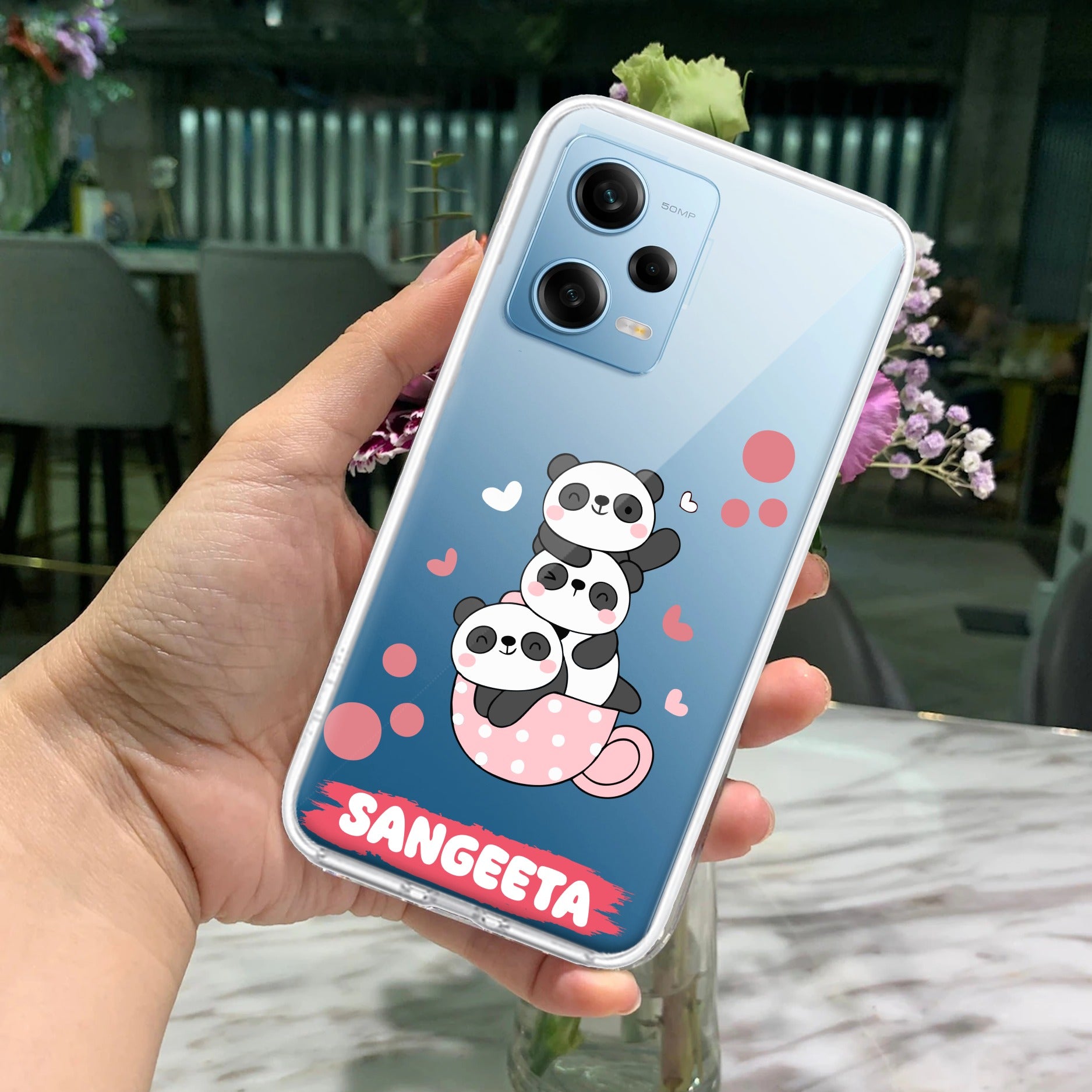 Tino Panda Customize Transparent Silicon Case For Redmi/Xiaomi