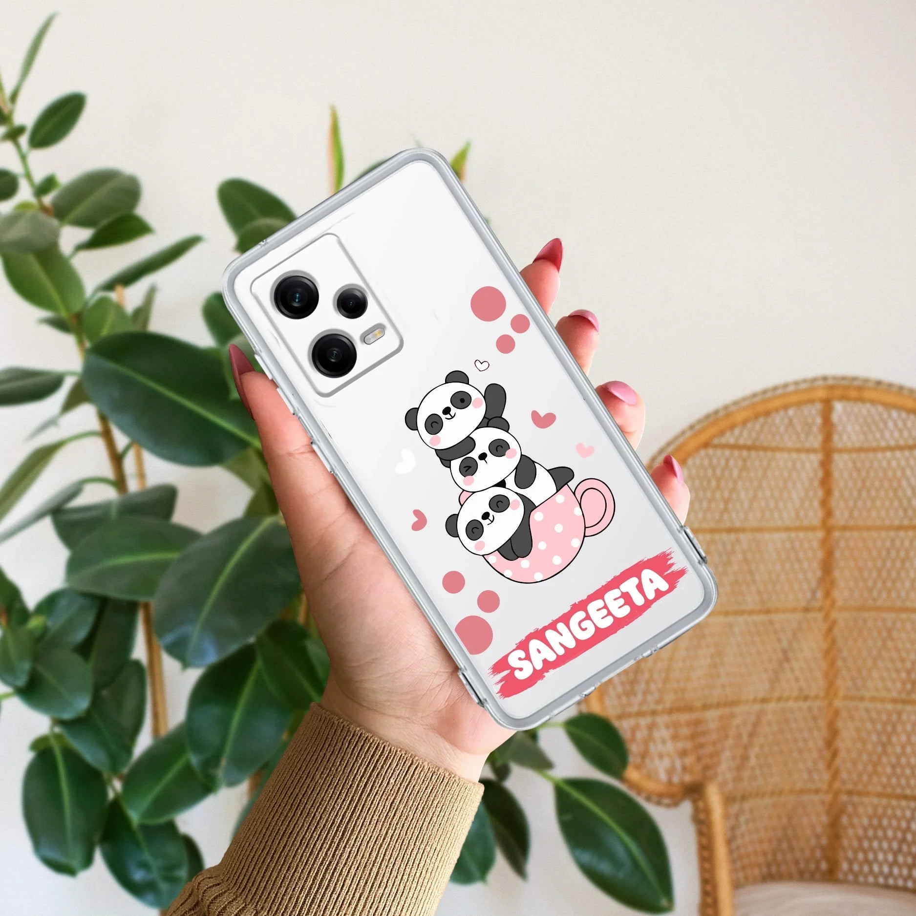 Tino Panda Customize Transparent Silicon Case For Redmi/Xiaomi - ShopOnCliQ