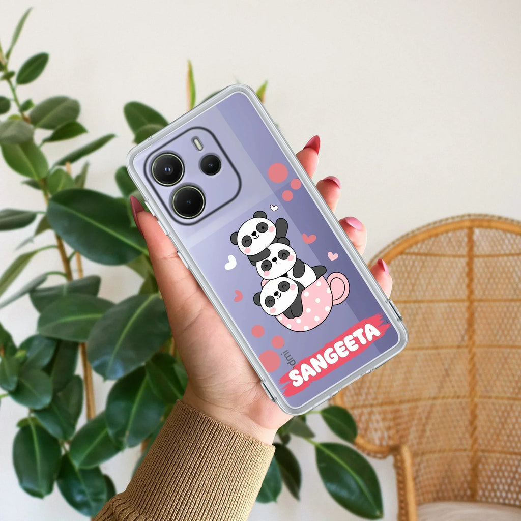 Tino Panda Customize Transparent Silicon Case For Xiaomi 14 5G